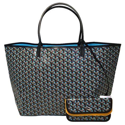 goyard turquoise blue bag.